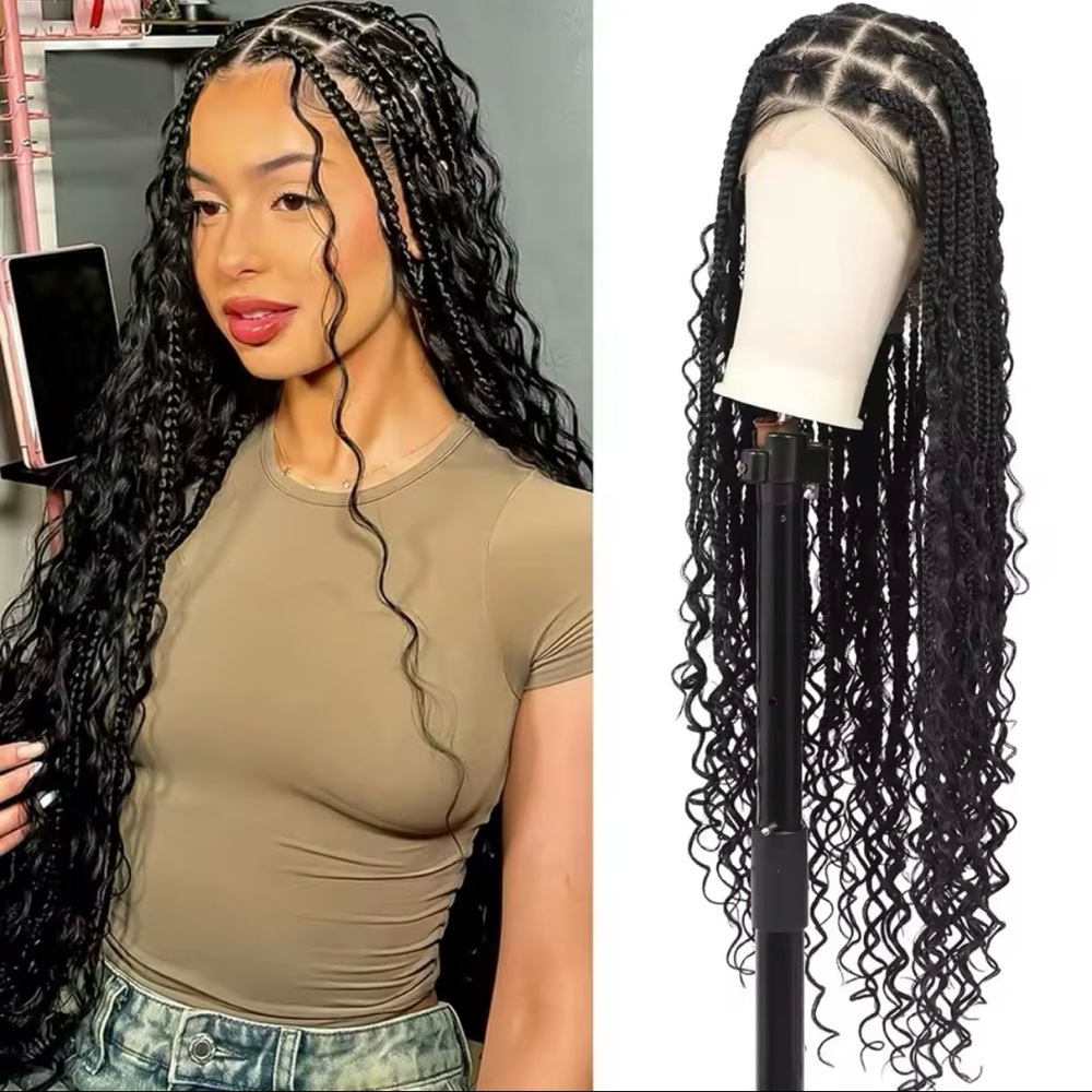 36 inch HD FULL BOHO BRAIDED WIG